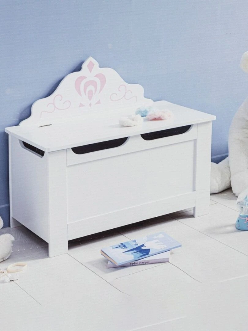 Coffre de rangement couronne hiver Blanc