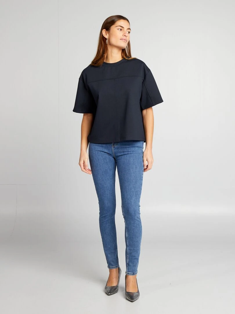T shirt large Bleu marine