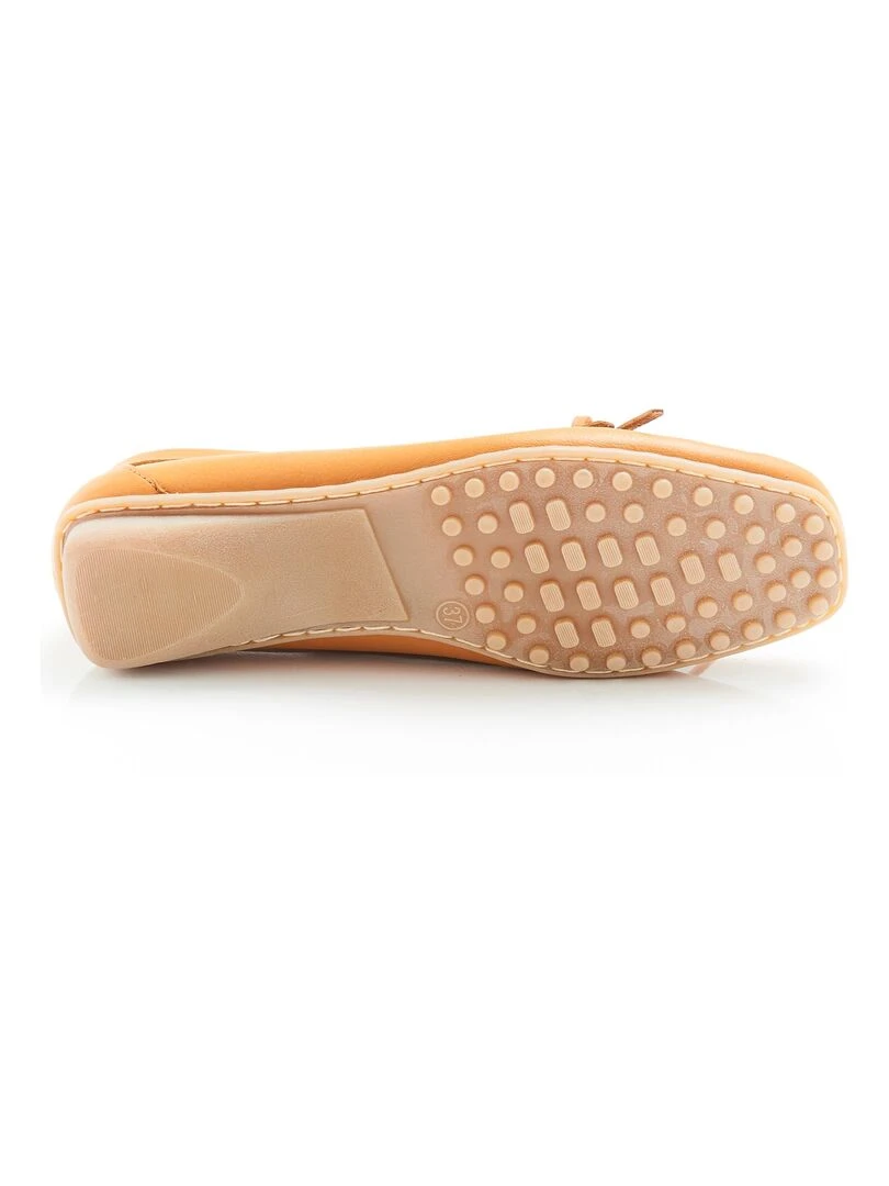 Mocassins à franges   Damart   Moutarde
