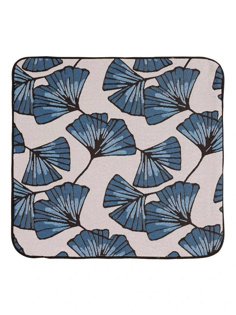 Housse de coussin Biloba Bleu