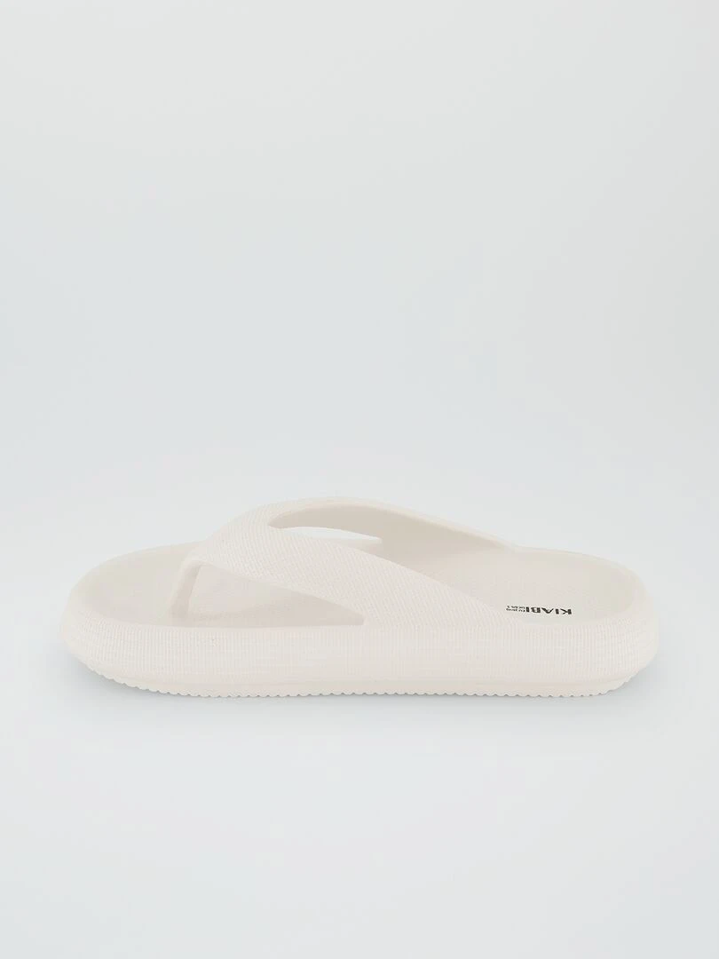 Tongs à semelles épaisses   Beige