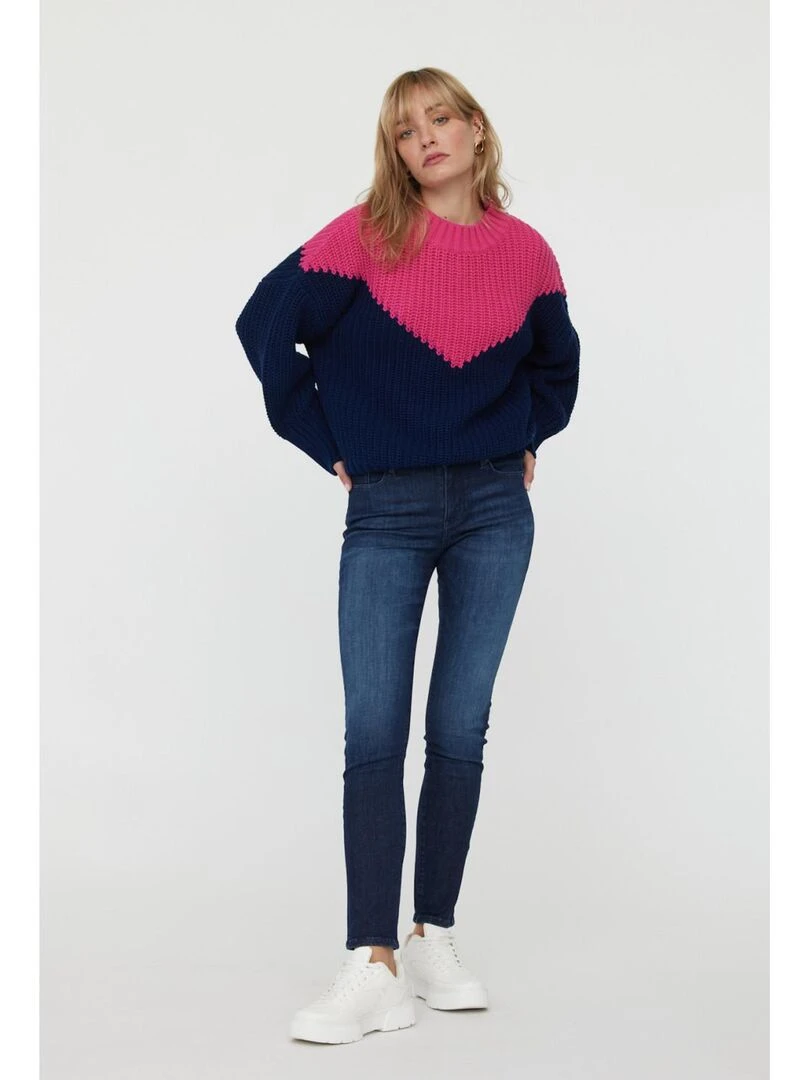 Lee Cooper   Jean coton slim push up JANA   Bleu