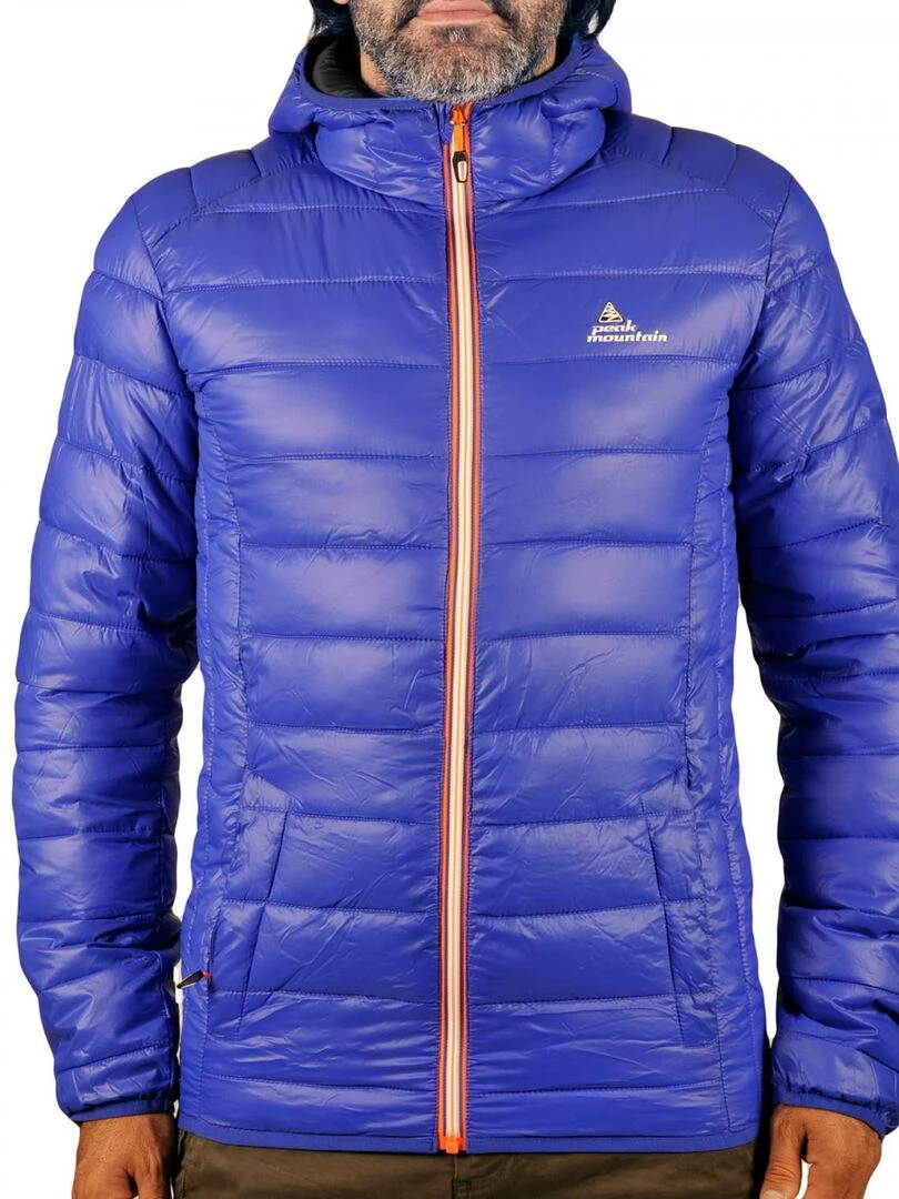 Doudoune fine à capuche homme CENSEODN PEAK MOUNTAIN Bleu