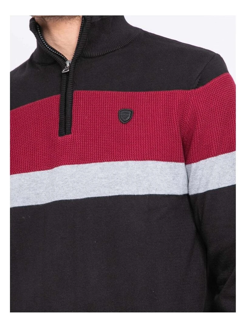Pull col montant zippé LONYX   Noir