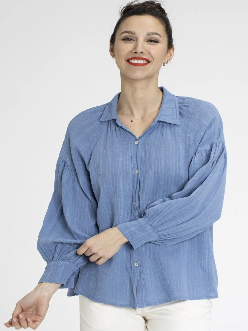 Chemisiers chemise COLINE Gérard Pasquier Bleu