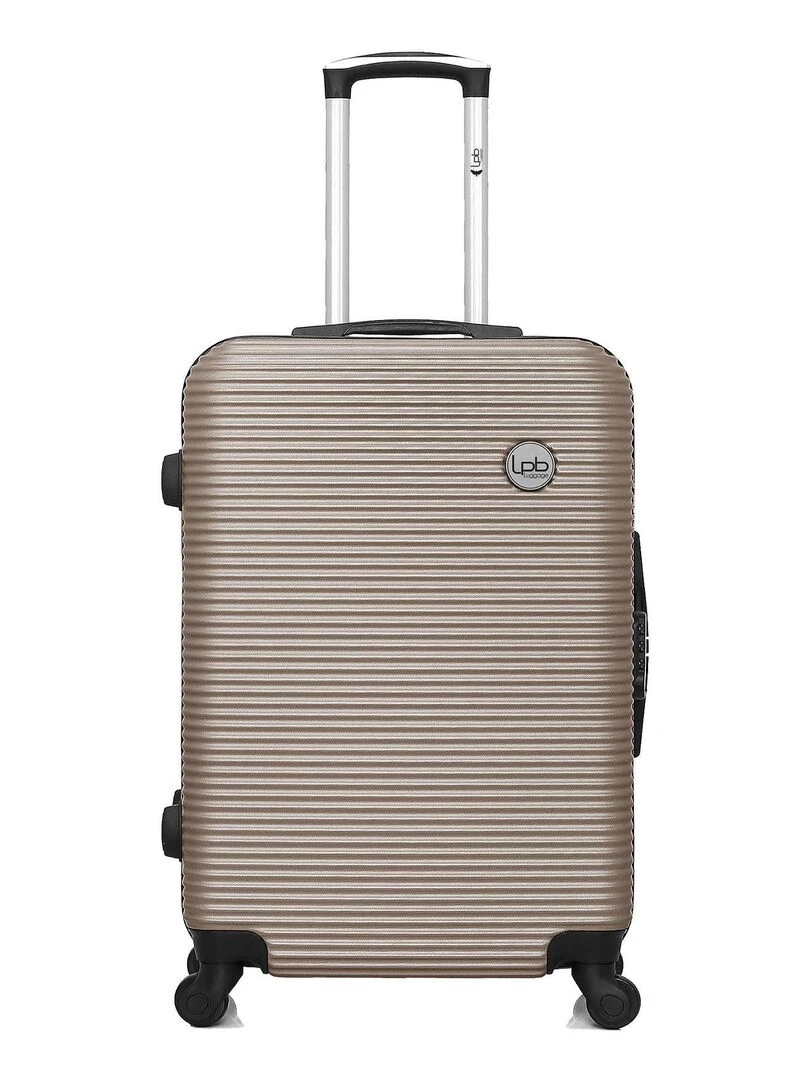 LPB LUGGAGE VALISE WEEKEND ABS MUNICH 4 ROUES 65 CM Beige
