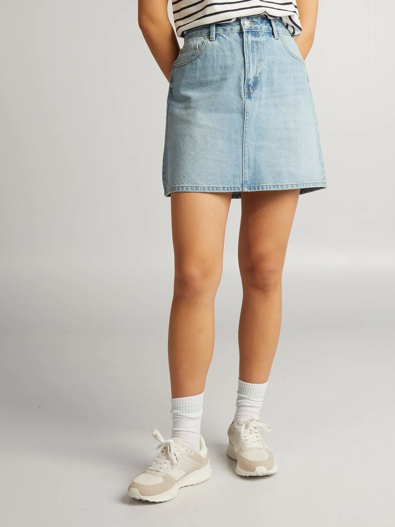 Jupe courte en denim Double stone
