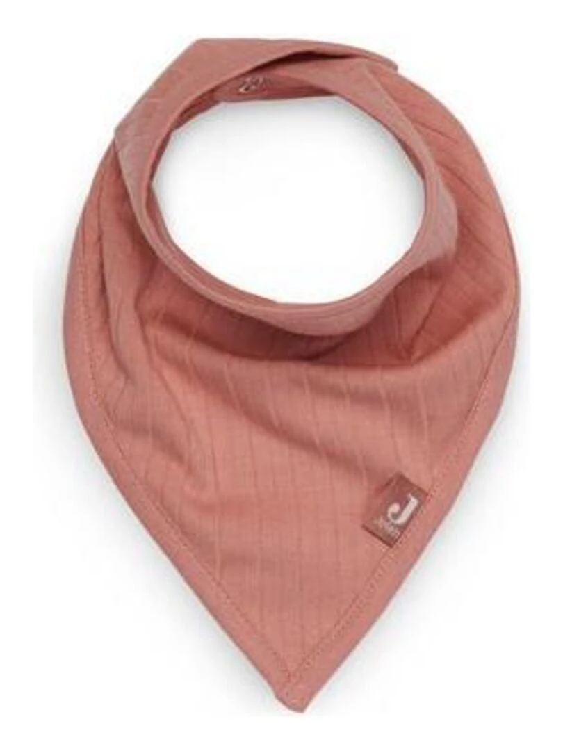 Bavoir Bandana Basic Stripe Rose des bois (2pcs)   Jollein   Rose