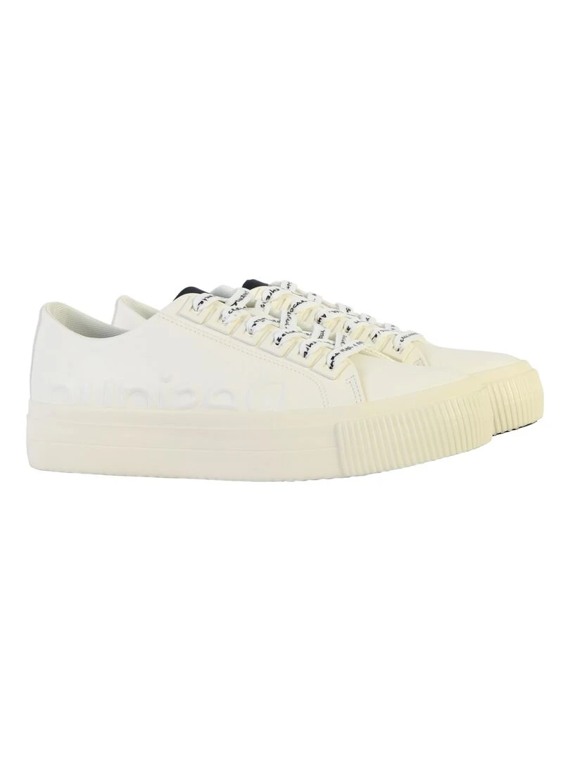 Basket à Lacets Desigual Street Half Logo   Blanc