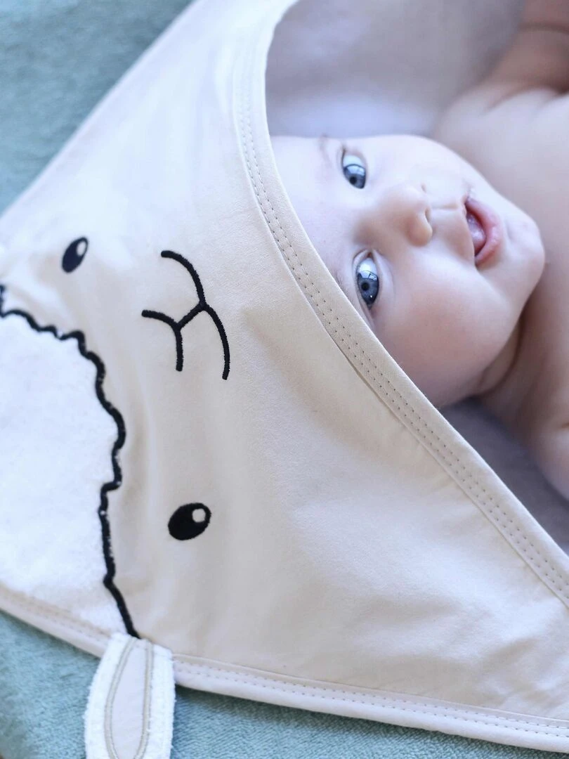 Sortie de bain bébé Kinousses Beige