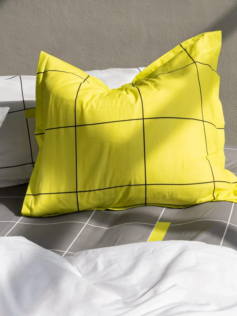 Housse de coussin Firefly "Happyfriday"   Blanc