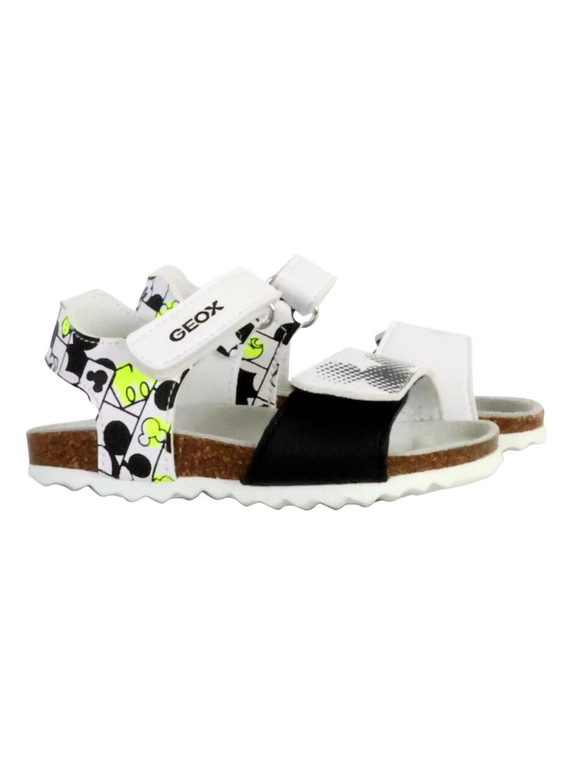 Sandales à Scratch Enfant Geox Chalki   Blanc