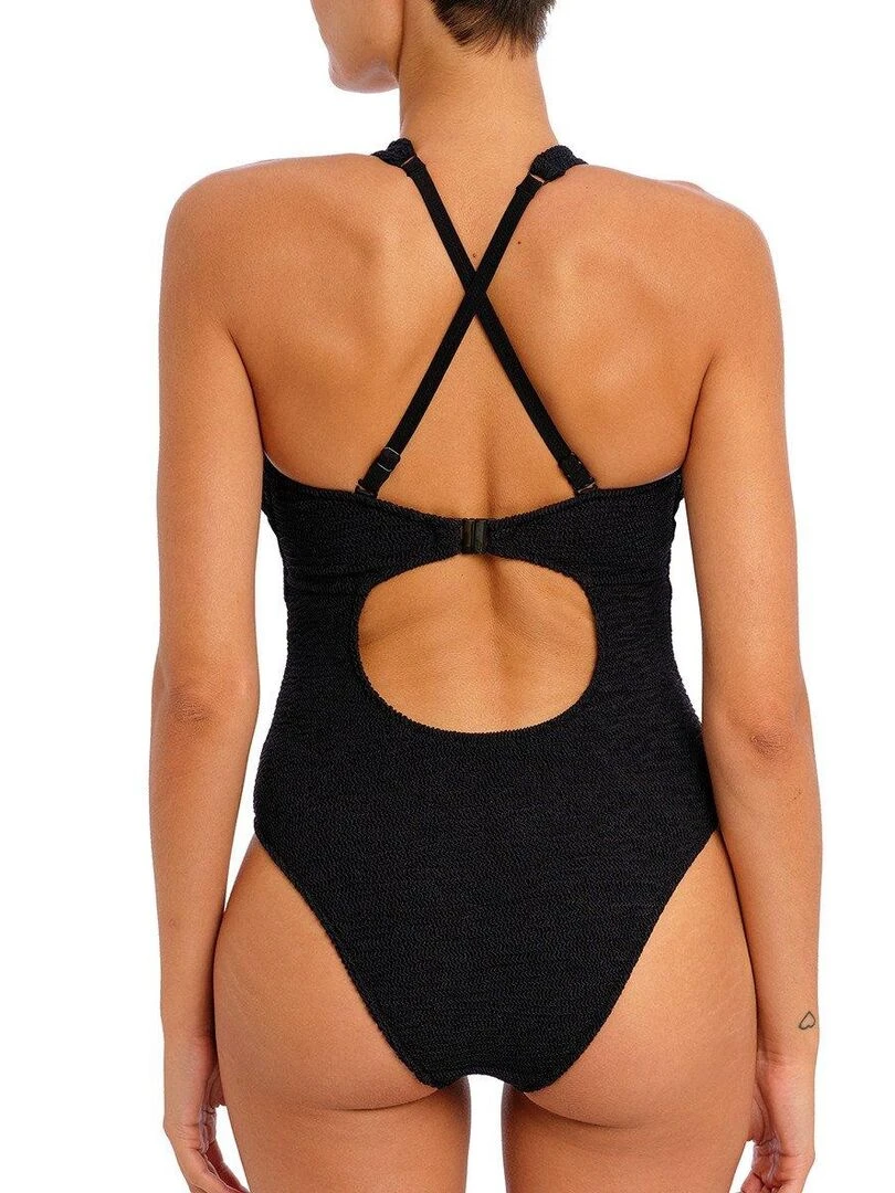 Maillot de bain 1 pièce avec armatures Ibiza waves   Noir