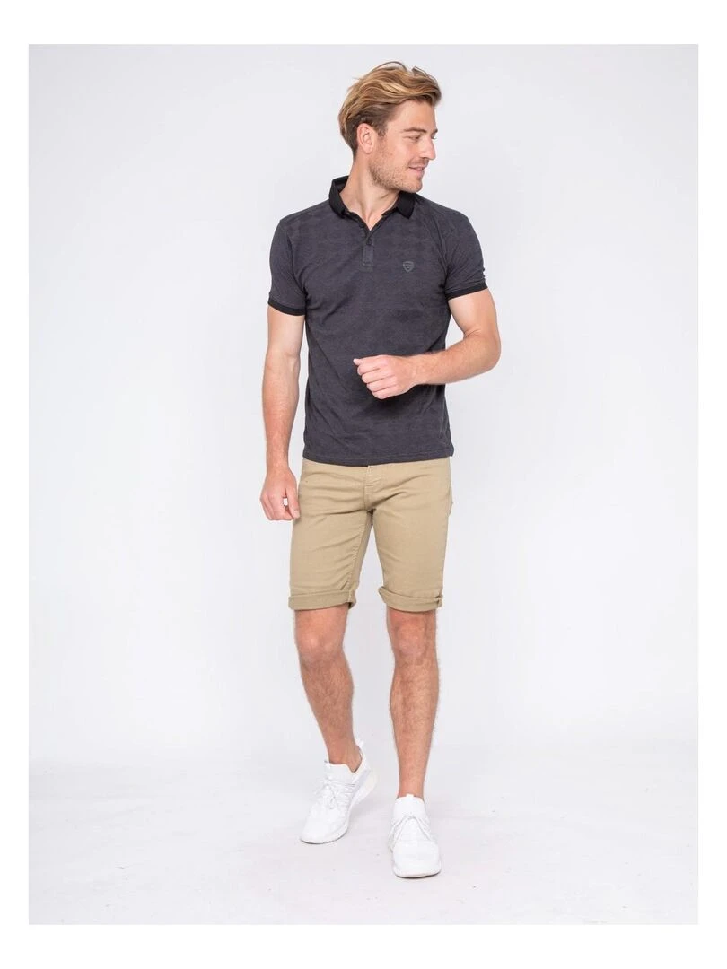 Polo pur coton PIBILOK   Noir