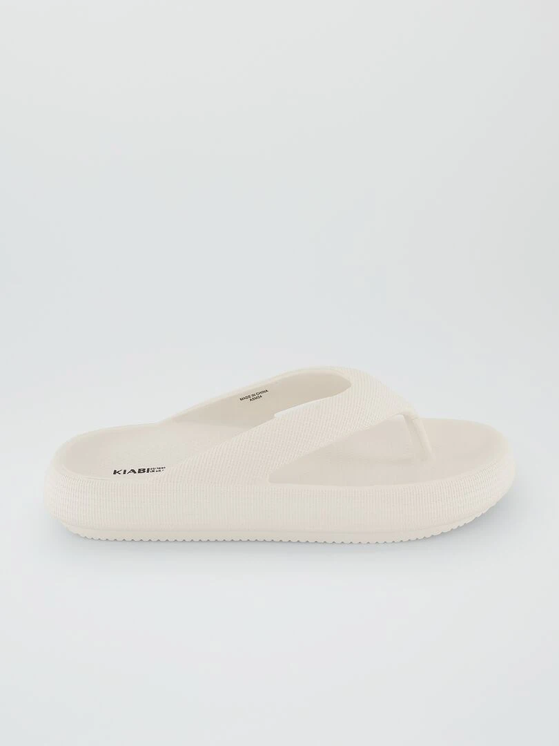 Tongs à semelles épaisses Beige