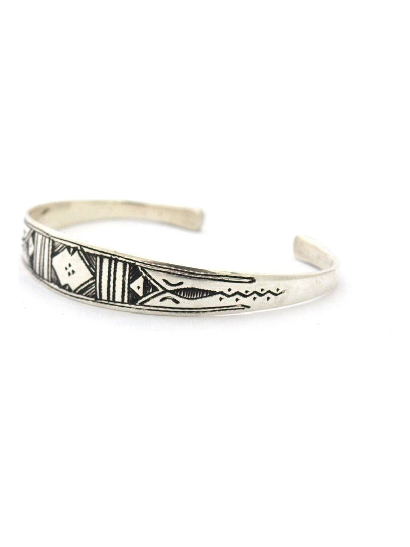 Bracelet touareg plat & rigide Argent