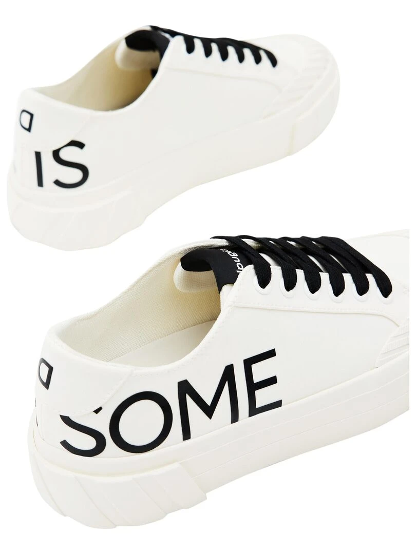 Basket à Lacets Desigual Street Awesome   Blanc