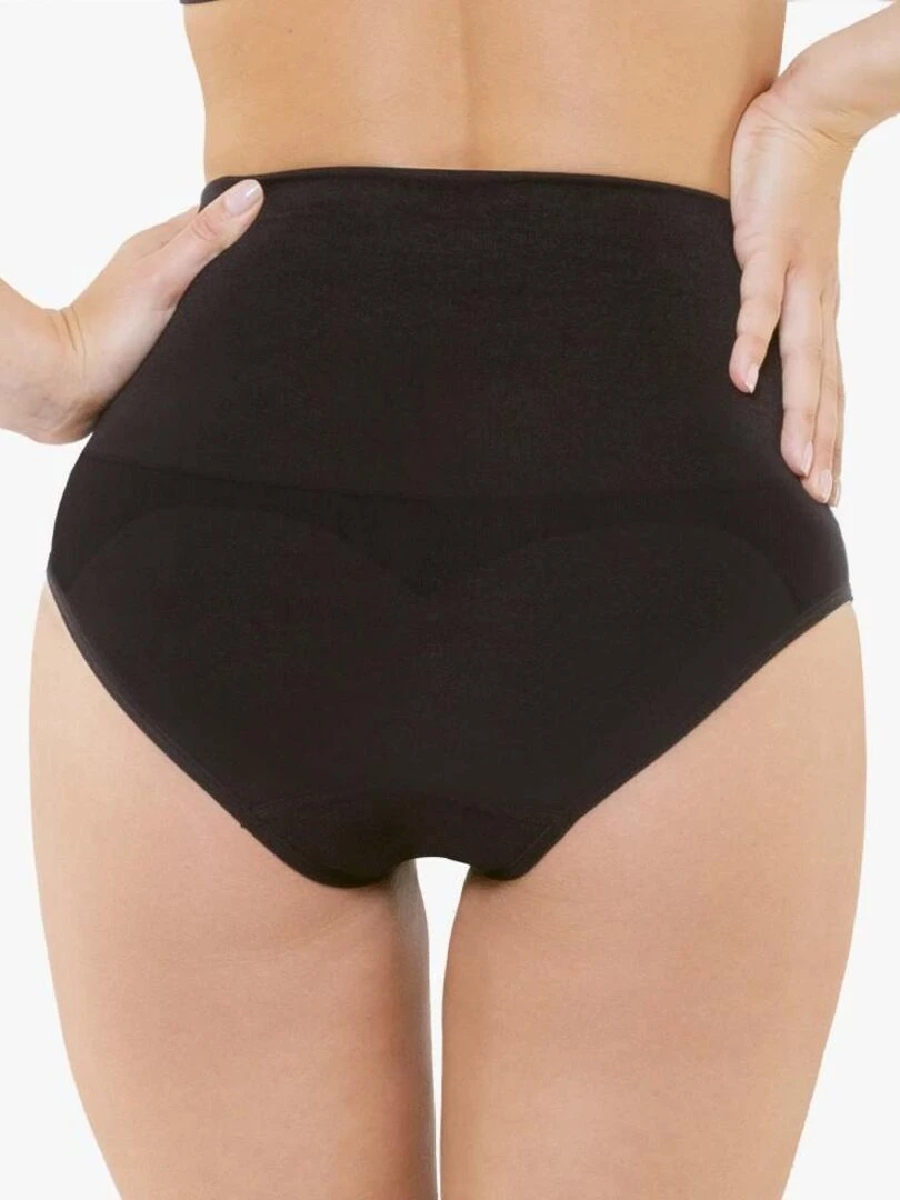 Culotte menstruelle sculptante massante ventre plat   Noir