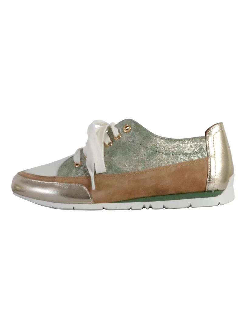 Basket Basse Cuir Emilie Karston Camino Vert