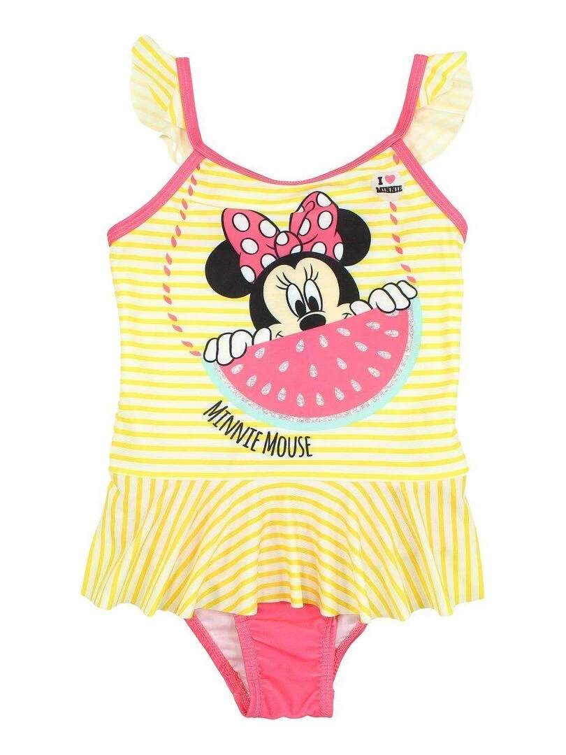 Disney Maillot De Bain fille imprimé Minnie Jaune