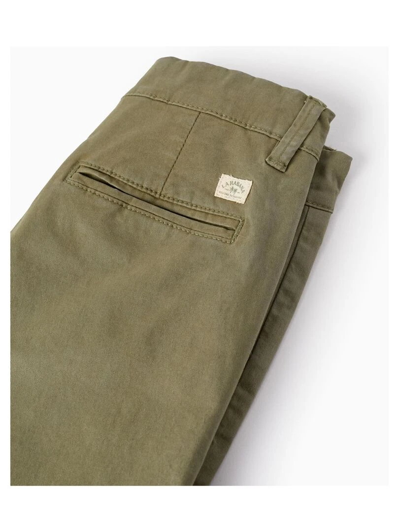 Short Chino en Coton pour Garçon 'Midi'  CUBA   Vert foncé