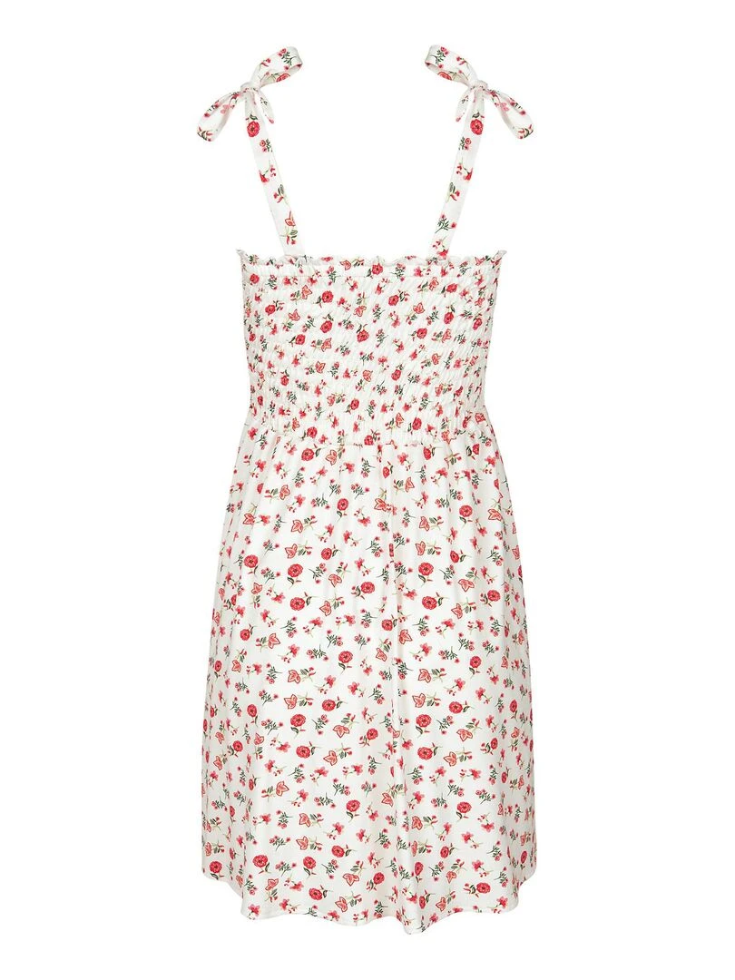 Robe estivale fines bretelles Java   Ecru