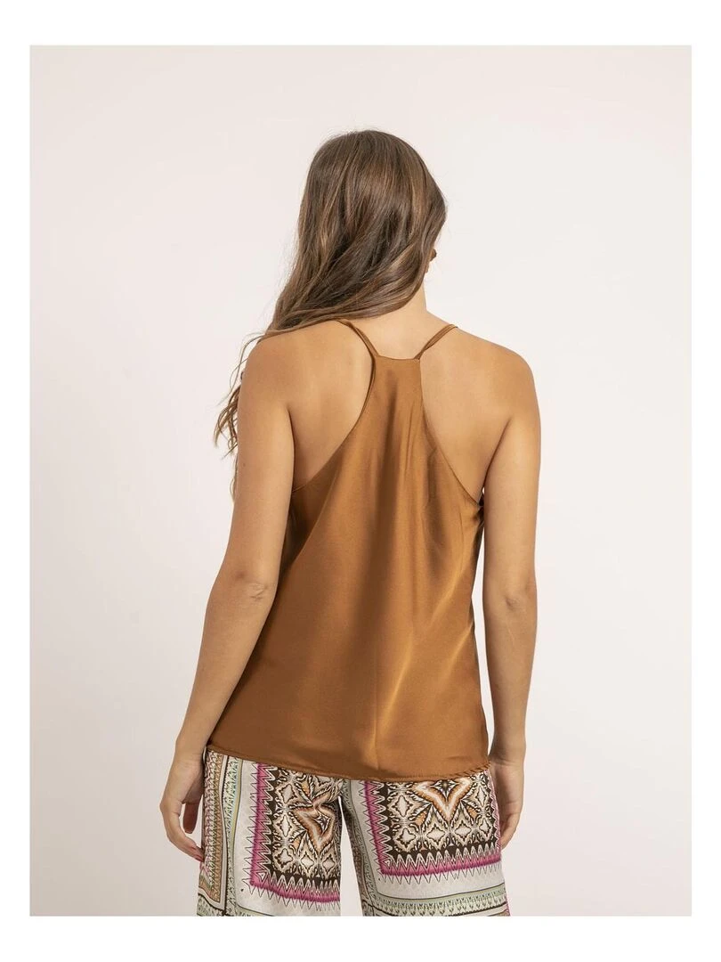 Caraco satin FIDANE Marron caramel