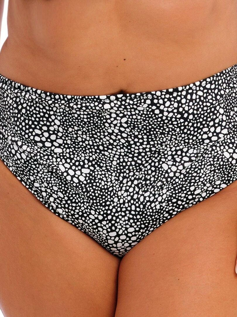 Bas de maillot ajustable taille haute Pebble cove Noir