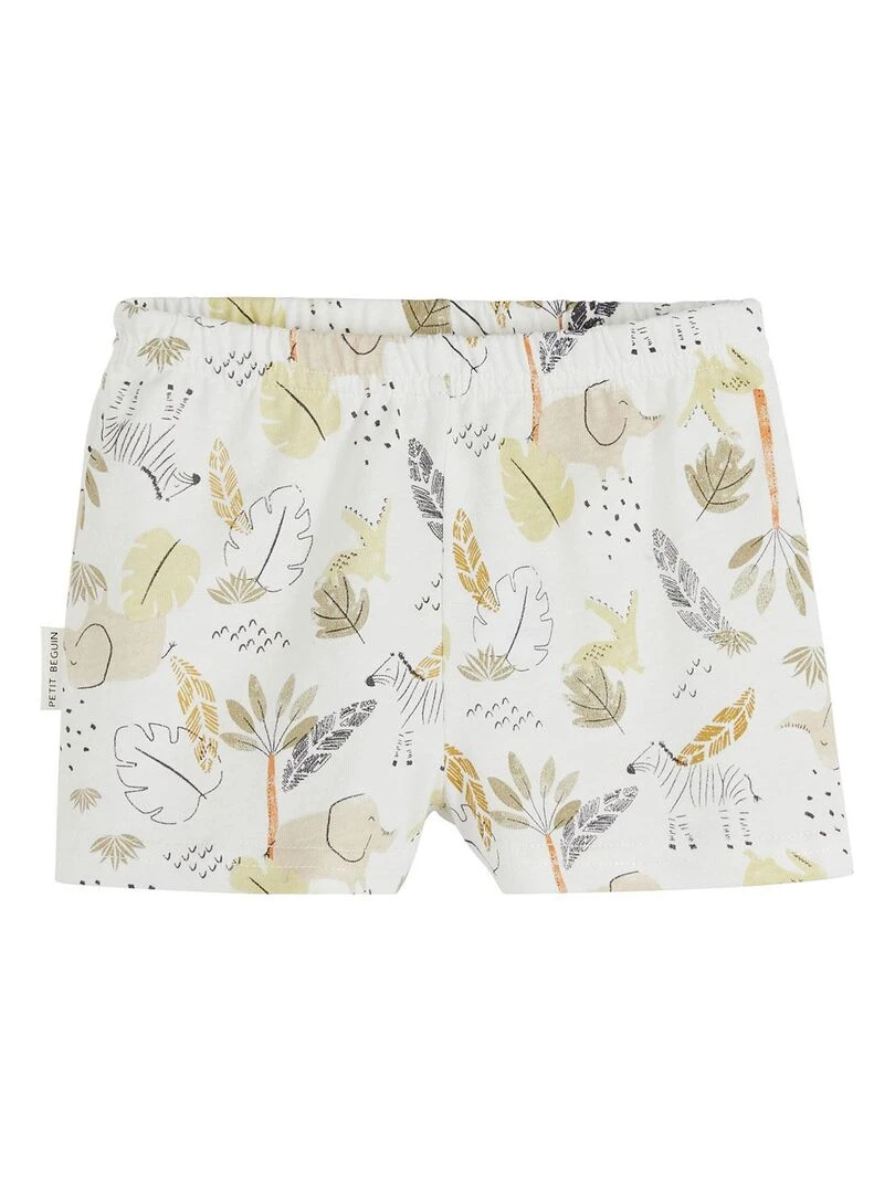 Pyjama enfant manches courtes vert Zagora   Vert