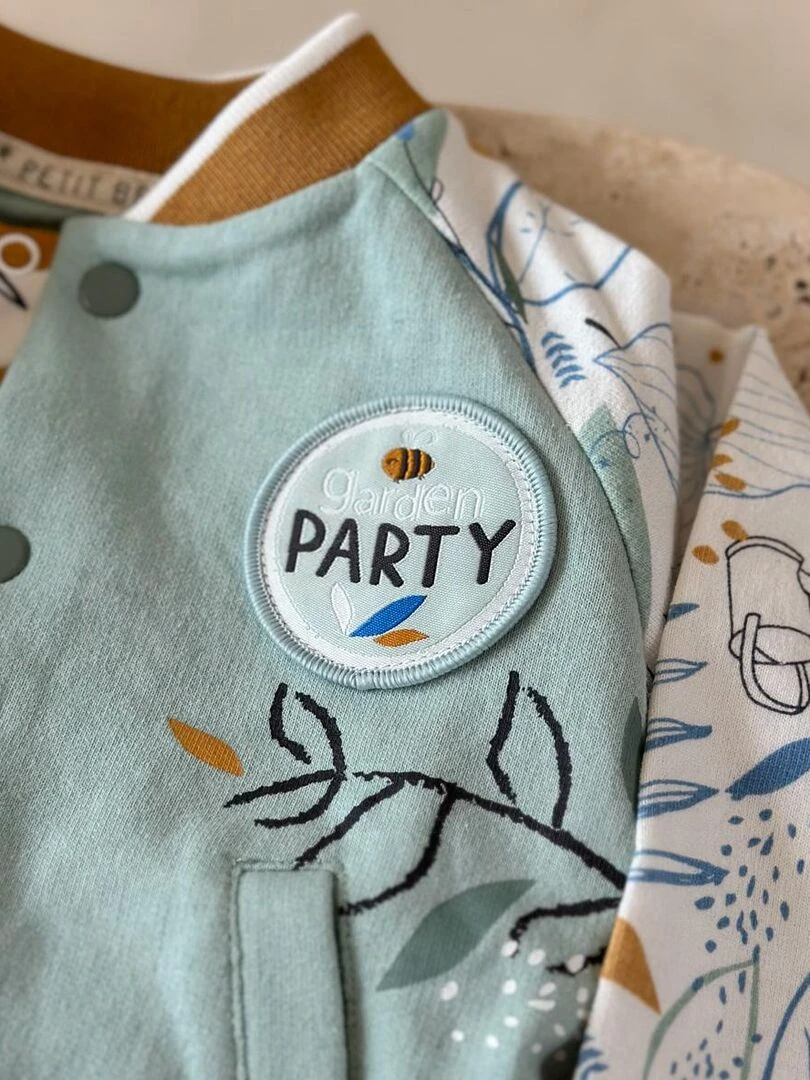 Veste teddy bébé Garden Party   Vert