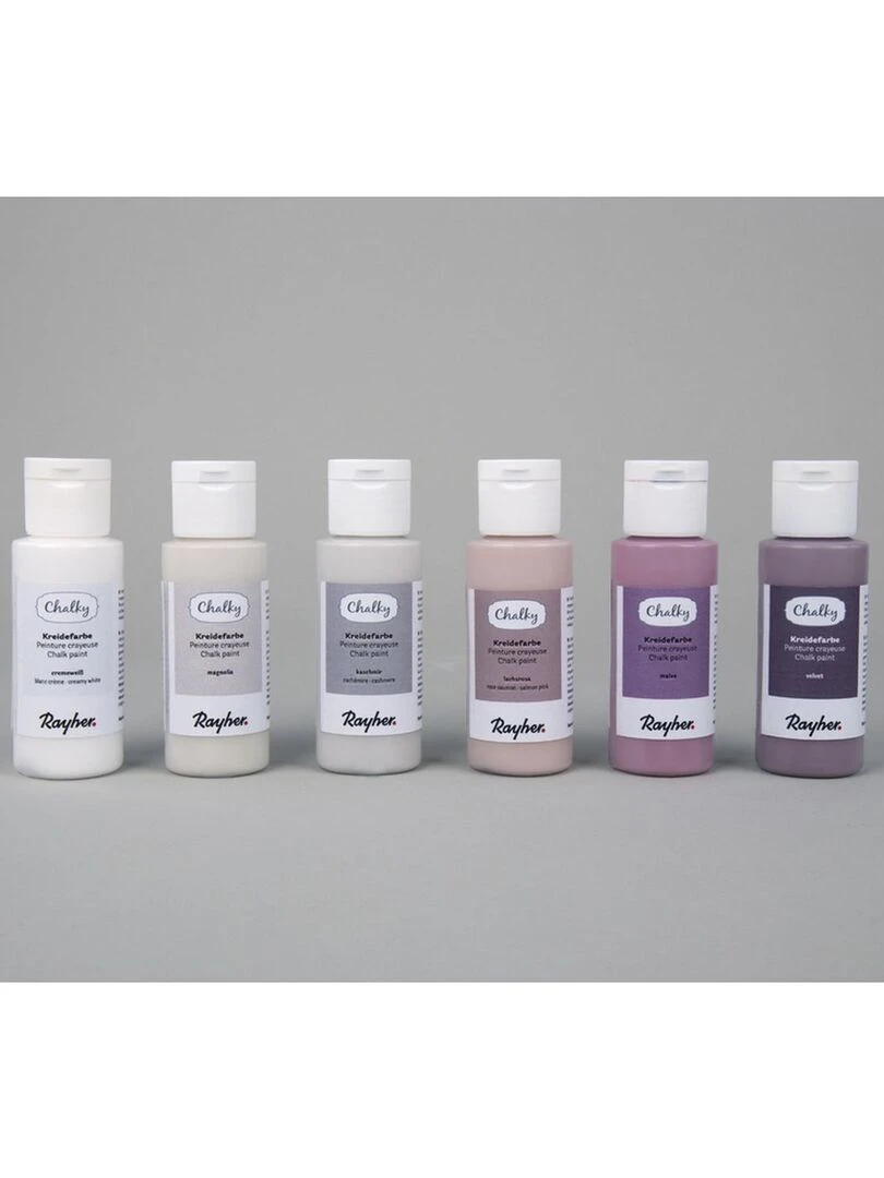 Kit peinture craie Chalky   6 couleurs roses   60 ml   N/A