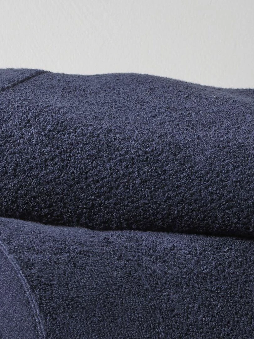 Drap de bain uni 'BIO ORGANIC' 'TODAY'   Bleu marine