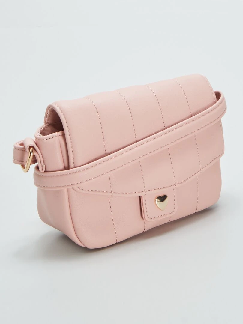 Petit sac bandoulière matelassé Rose
