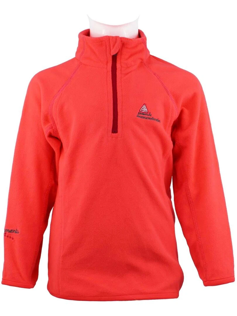 Sweat polaire fille GAFINE PEAK MOUNTAIN Orange corail