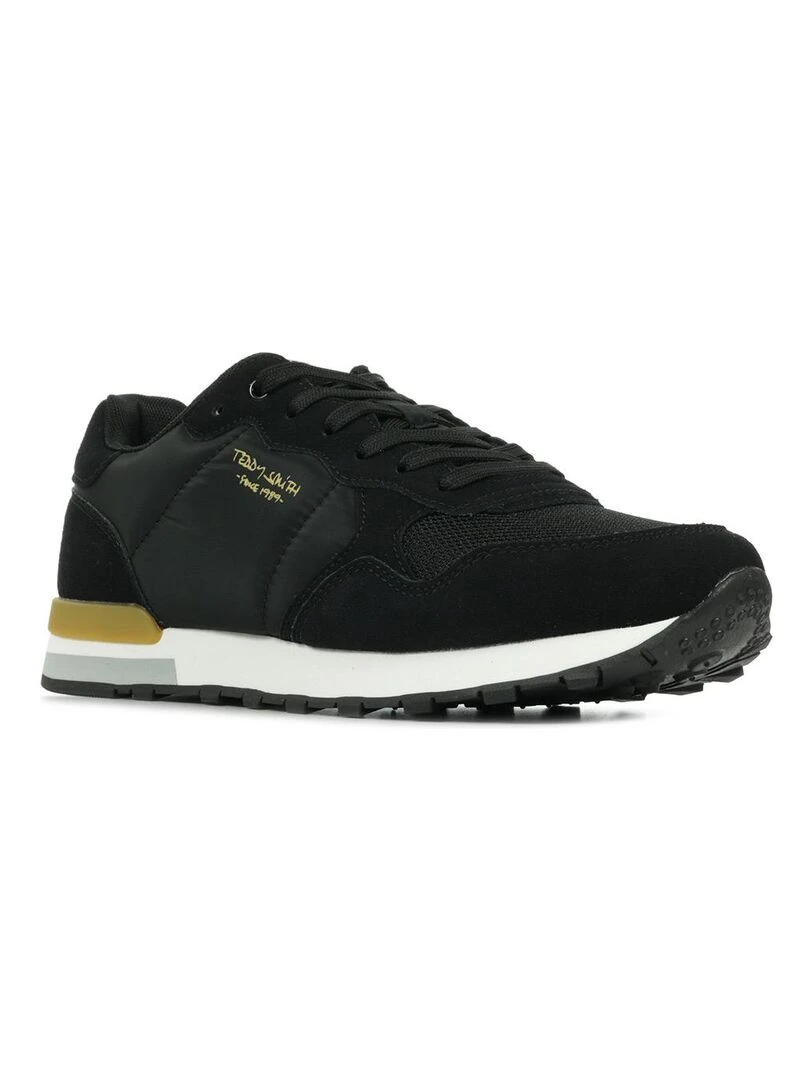 Baskets Teddy Smith Z Tex Noir Jaune Blanc