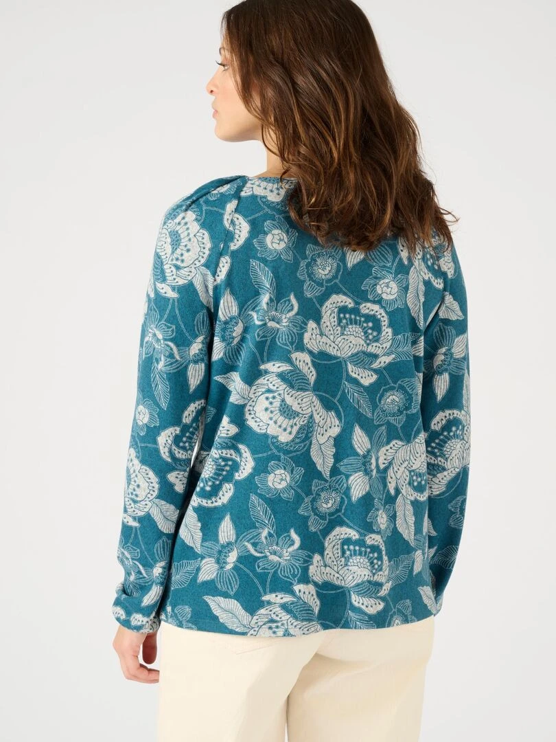 Tee shirt en maille chaude   Damart   Bleu