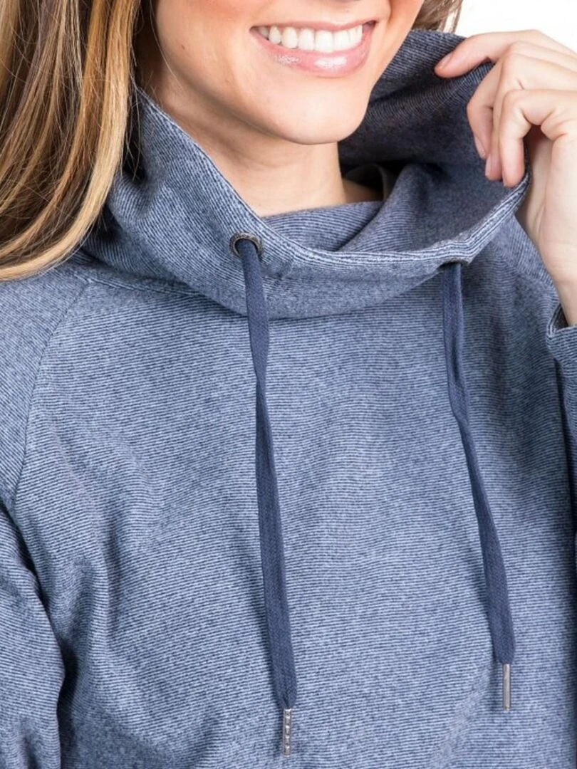 Trespass   Polaire à capuche JEANNIE   Bleu marine