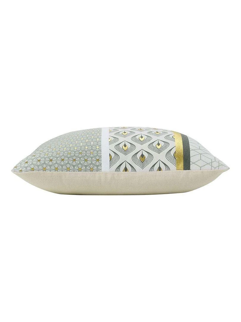 Housse de coussin déco Geometrique   Gris