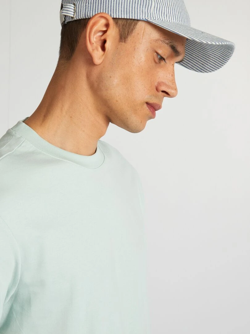 T shirt à col rond en coton   Tough Cotton™   bleu