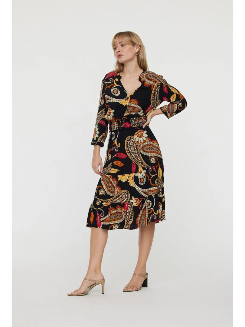 Lee Cooper   Robe manches longues polyester  LEXA   Noir