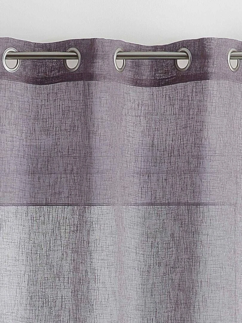 Voilage tamisant en étamine unie   Gris foncé