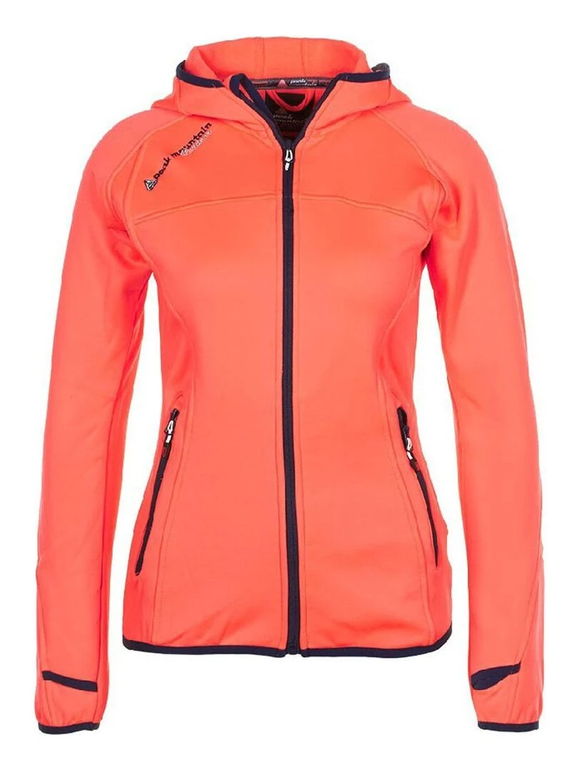 Blouson polarshell femme ACAMPUS Orange corail