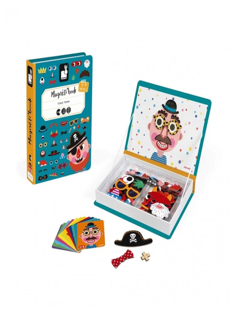 Magneti'book Crazy Faces Garcon   N/A
