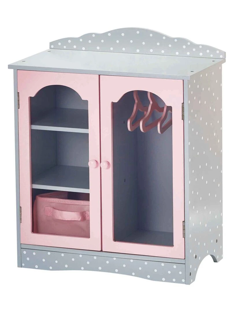 Armoire dressing avec placards de rangement pour poupée ou poupon jouet Olivias Little World N/A