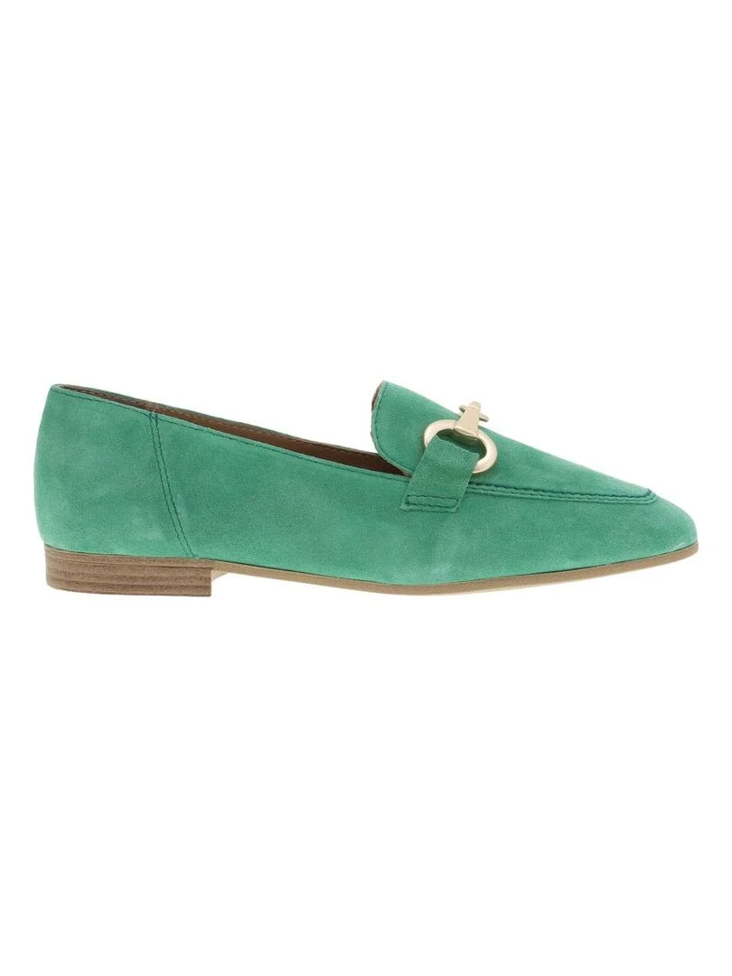 TAMARIS Mocassins cuir talon plat Vert