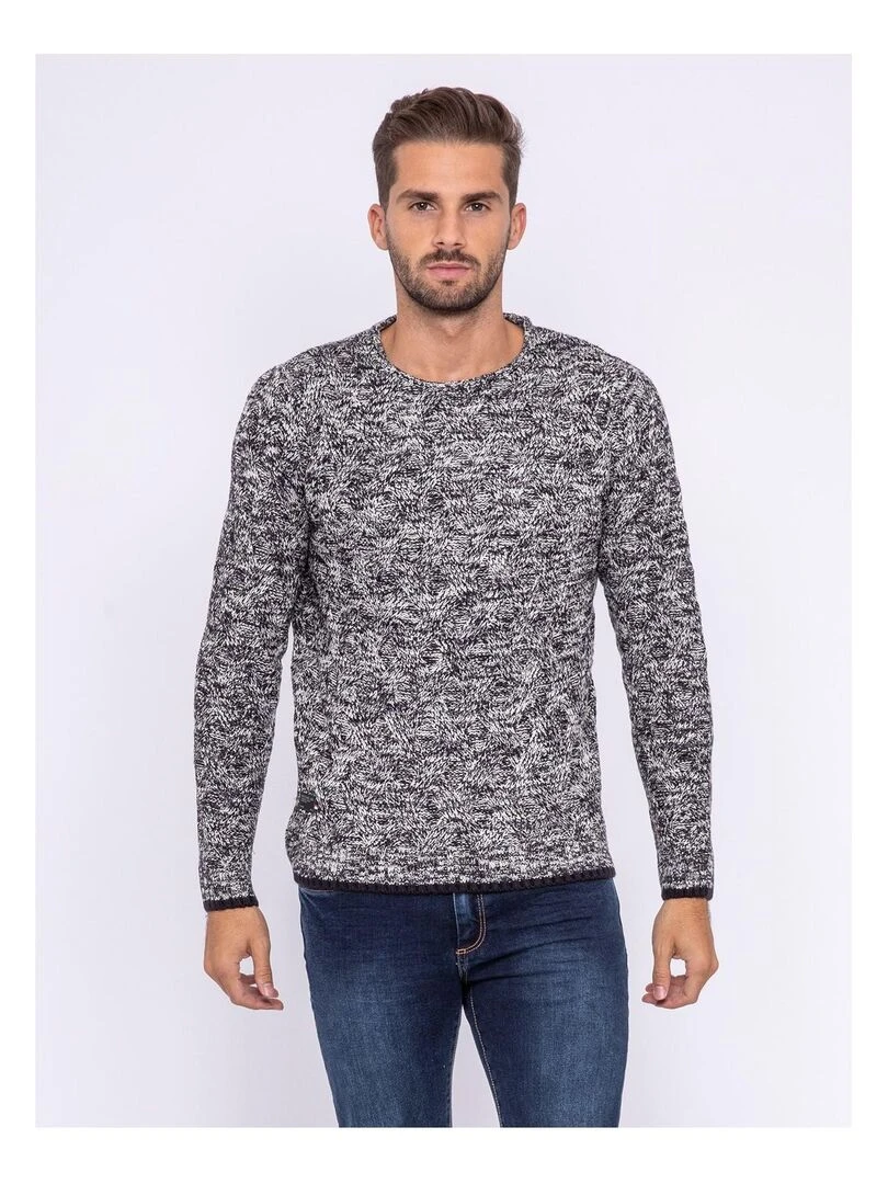 Pull col rond LALAK Bleu marine