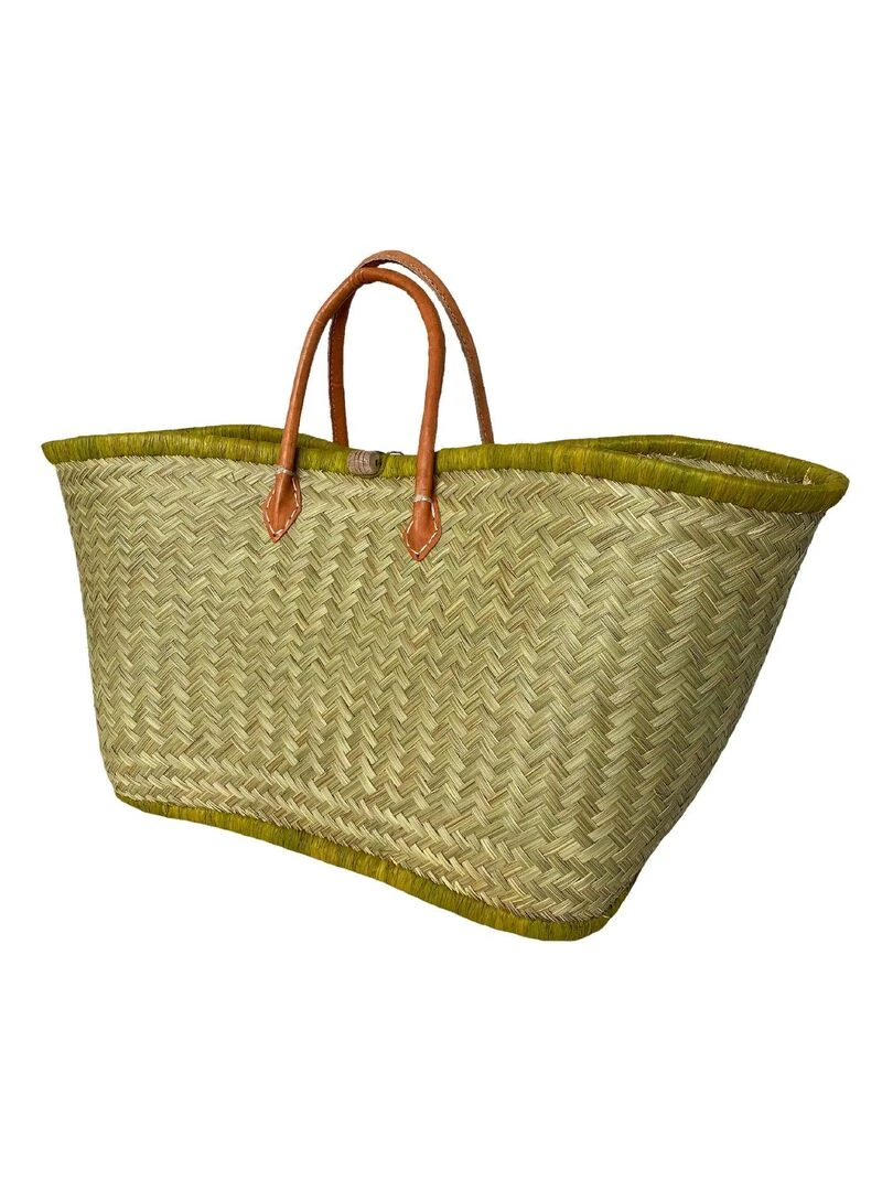 Aravola Tressé Naturel avec feston Vert Anis Vert anis
