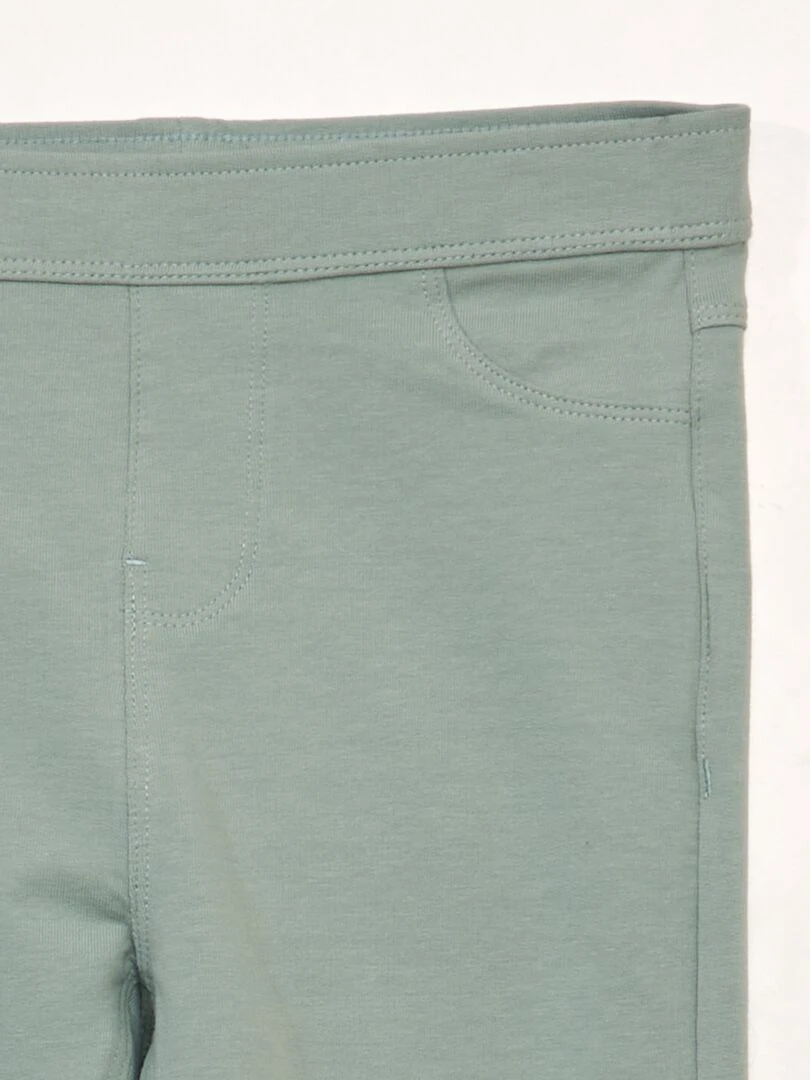 Jegging uni Vert tilleul