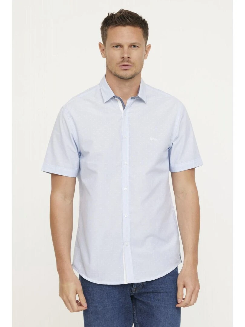 Lee Cooper Chemise manches courtes coton regular DINAMO Bleu gris