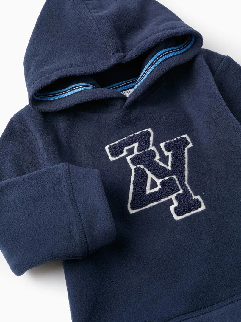 Sweat à capuche pour bébé garçon 'ZY'   ROYALS OFF DUTY   Bleu foncé